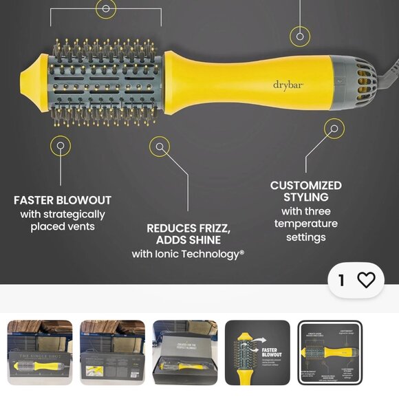 Drybar The Single Shot Round Blow-Dryer Brush (2.25 inch) NEW main image 6